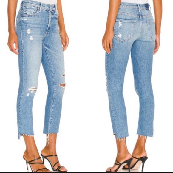 Mother Superior Insider Step Crop Fray Jeans - Picture 2 of 6